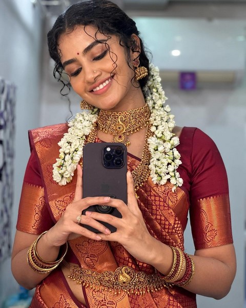 Anupama in traditional look with kanchipattu saree with jasmine flowers in braid-Actressanupama, Anupama Photos,Spicy Hot Pics,Images,High Resolution WallPapers Download